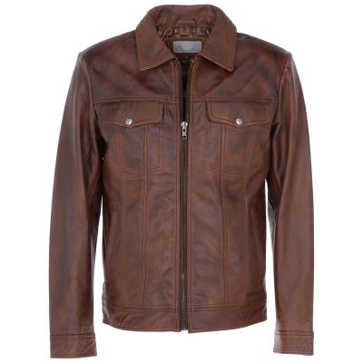 Men Leather Bomber Jackets